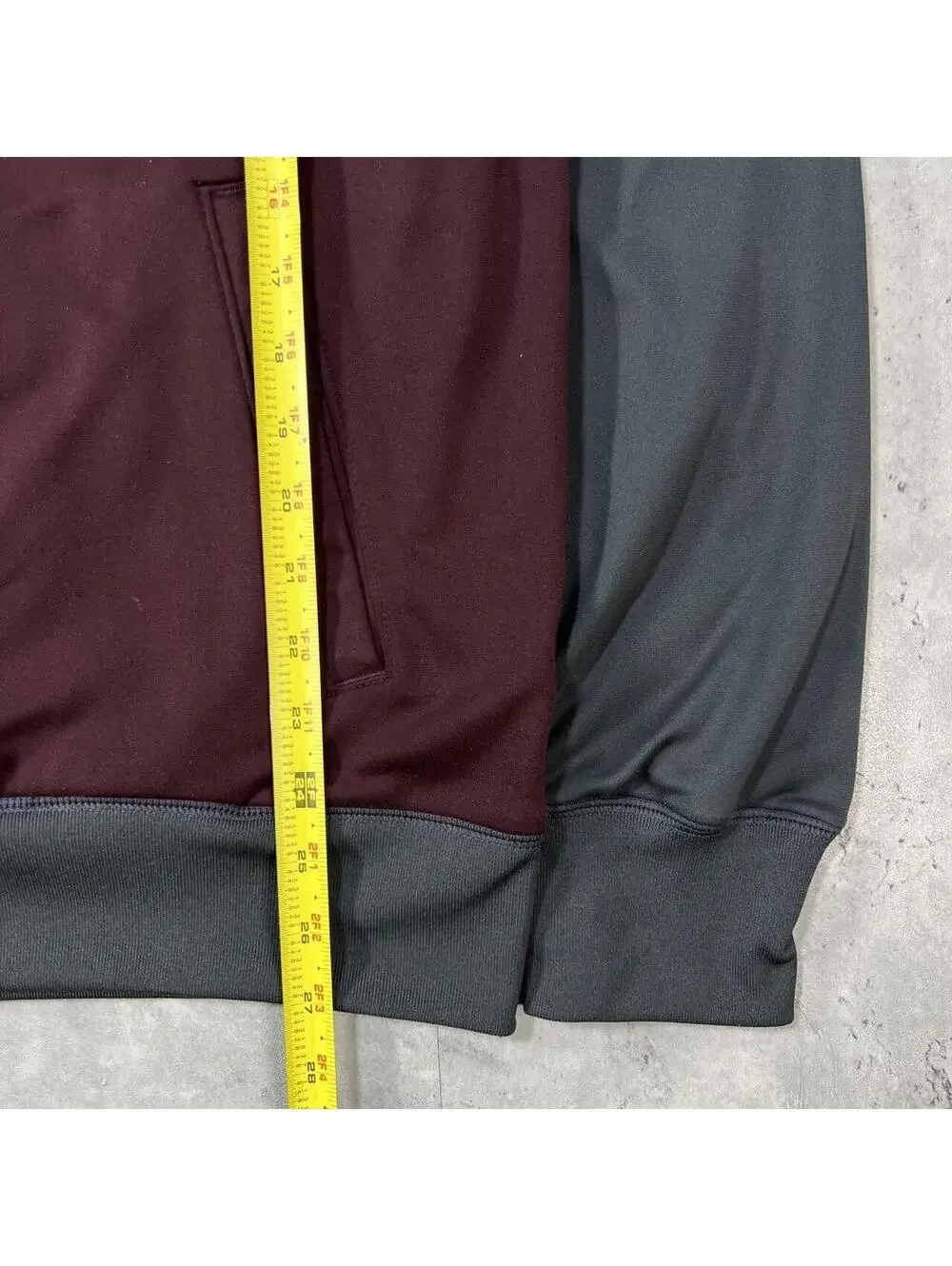 Vintage Burgundy Nike Skater Grunge Track Jacket